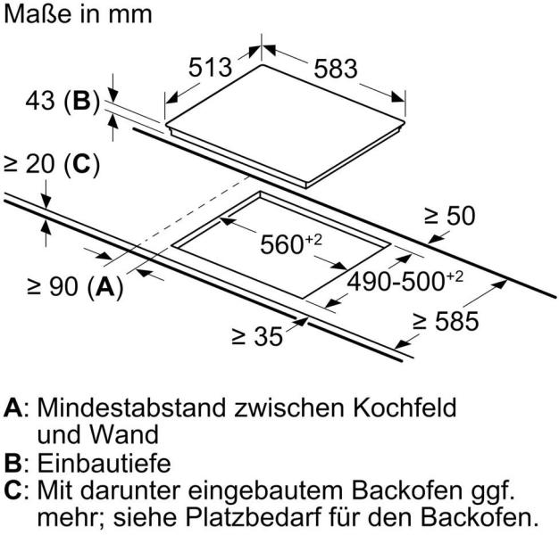 Siemens EQ110KAFBE EEK: A Einbau-Herd-Set (EA64RGNA1E + HE010FBA1), 60 cm breit, 66 L, 3D Heißluft, Schnellaufheizung, Schwarz