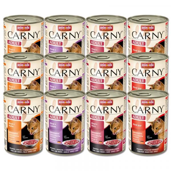 ARDEBO.de Animonda Cat Carny Adult Mixpaket 1 Herzhafte Variation 12 x 400g