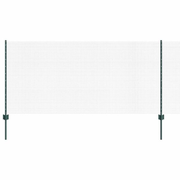 Gartenzaun Set Set aus 2 Grün Stahl Mittel Langlebig
