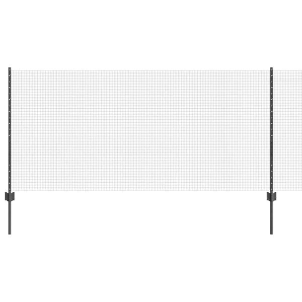 Hühnerdrahtzaun Set Set aus 2 Grau Metall 10 x 1 m Zaun