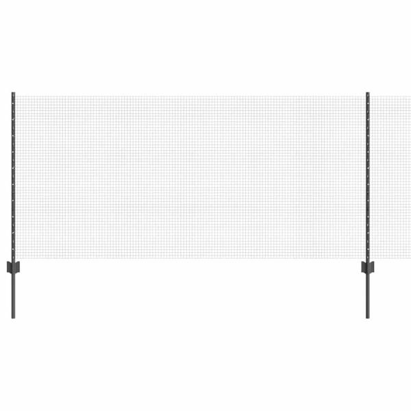 Hühnerdrahtzaun-Set Set aus 2 Grau Metall 10 x 1 m Langlebig