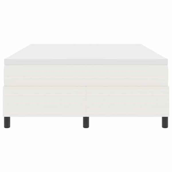 Boxspringbett mit Matratze Creme 140x200 cm Cordstoff