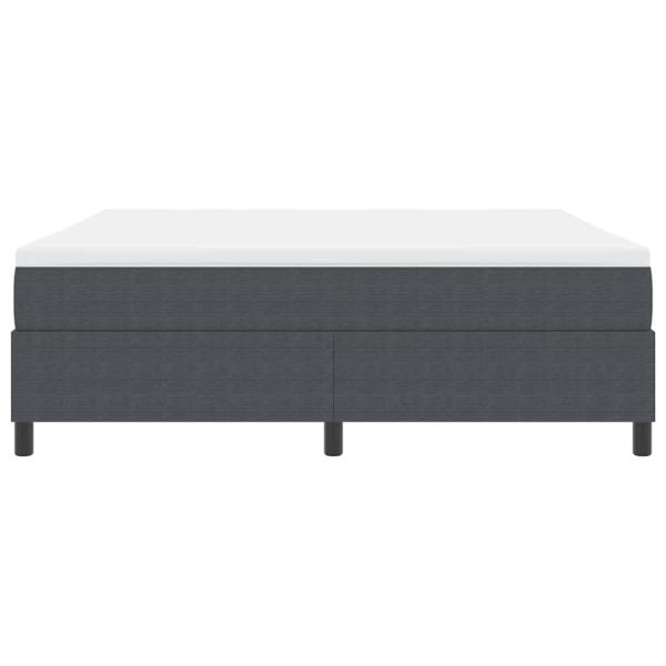 Boxspringbett mit Matratze Dunkelgrau Super King Cordstoff