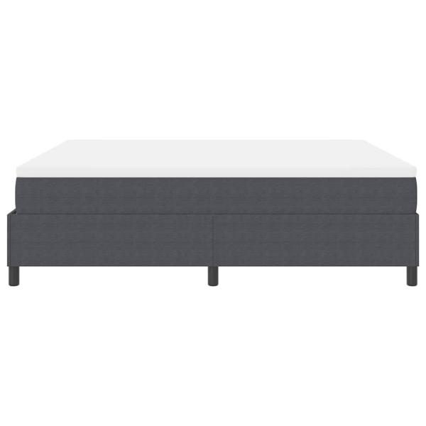 Boxspringbett mit Matratze Dunkelgrau Super King Cordstoff