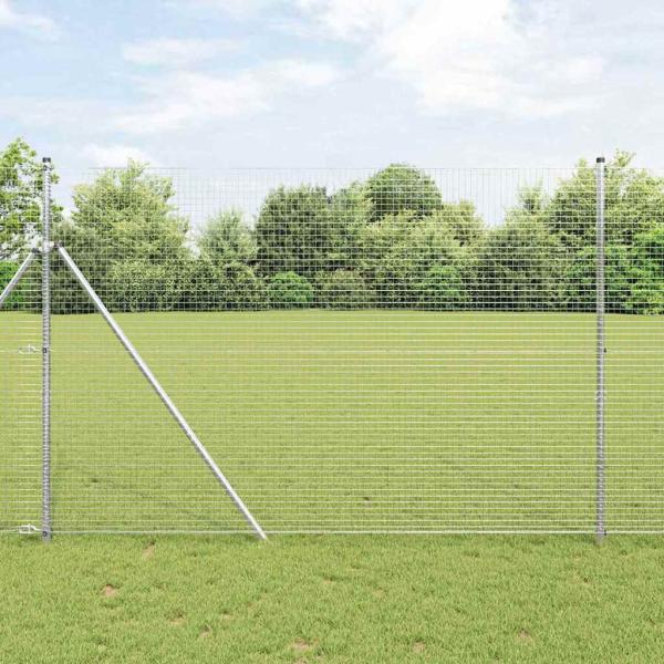 ARDEBO.de - Zaunpfosten Set Set aus 2 Verzinkter Stahl