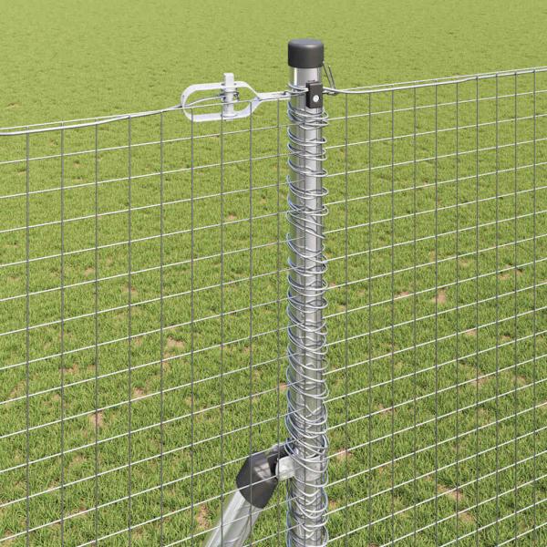 Zaunpfosten Set Set aus 2 Verzinkter Stahl