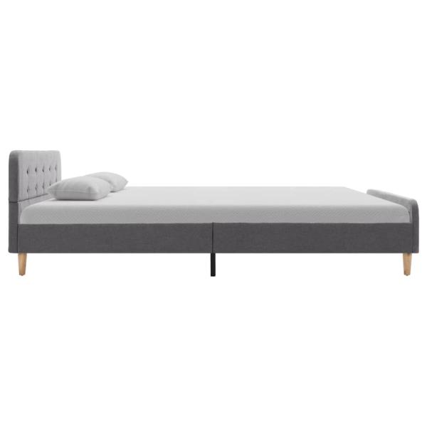 Bettgestell Hellgrau Stoff 140x200 cm