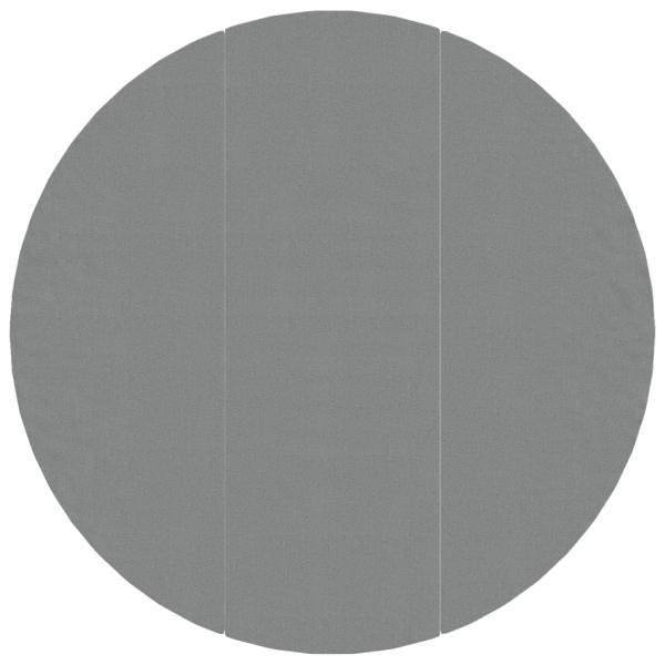 Pool-Bodentuch Hellgrau Ø396 cm Polyester Geotextil
