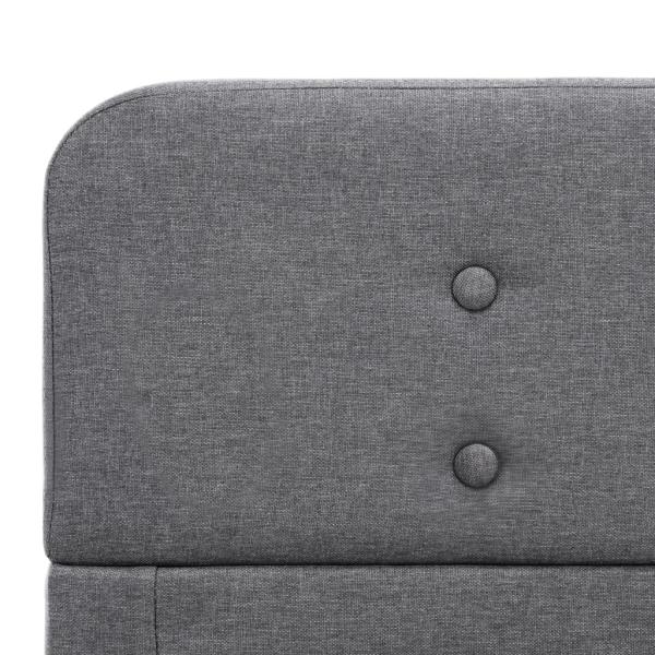 Bettgestell Hellgrau Stoff 180×200 cm