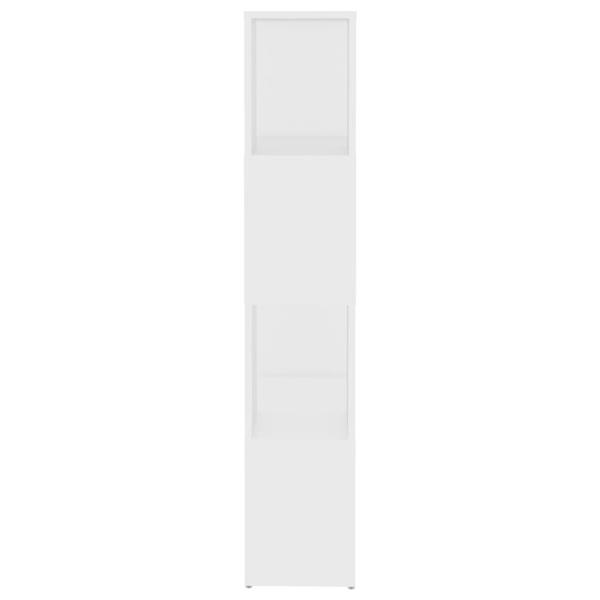 Bücherregal Raumteiler Weiß 60x24x124,5cm Holzwerkstoff