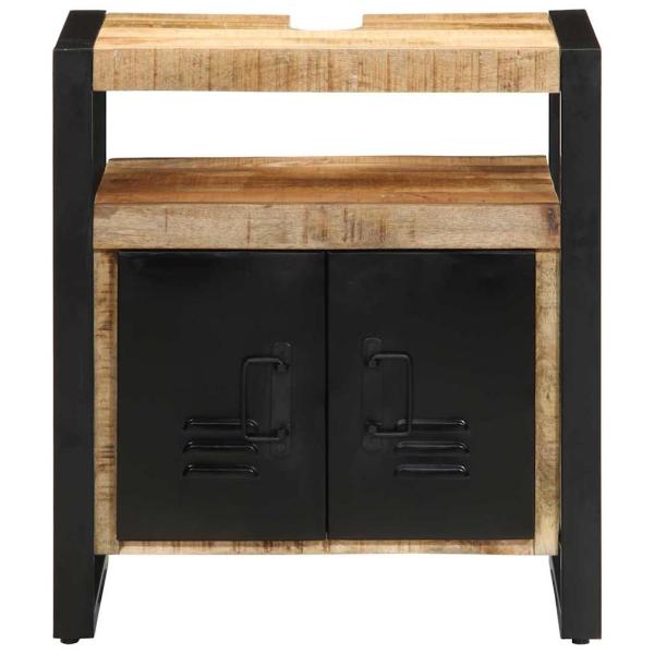 Badezimmer Waschbecken Schrank 55x35x60 cm Massivholz Kiefer