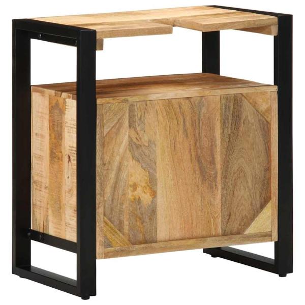 Badezimmer Waschbecken Schrank 55x35x60 cm Massivholz Kiefer