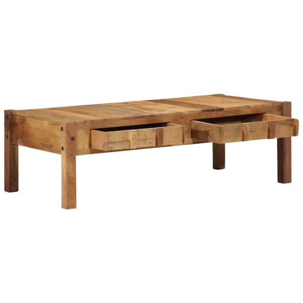 Couchtisch 110x55x35 cm Recyceltes Massivholz