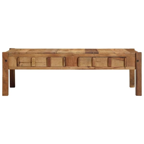Couchtisch 110x55x35 cm Recyceltes Massivholz