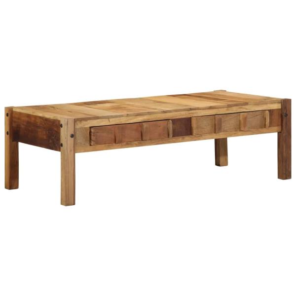 Couchtisch 110x55x35 cm Recyceltes Massivholz