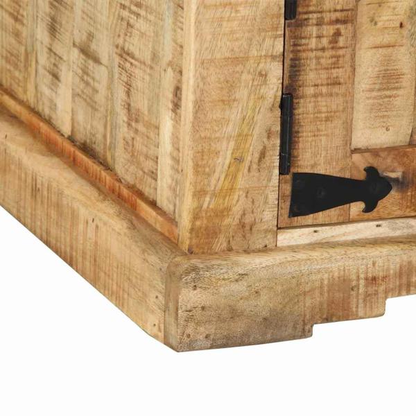 Couchtisch 90x50x40 cm Massivholz Raues Mango