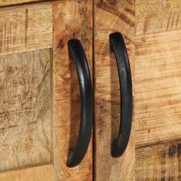 Couchtisch 90x50x40 cm Massivholz Raues Mango