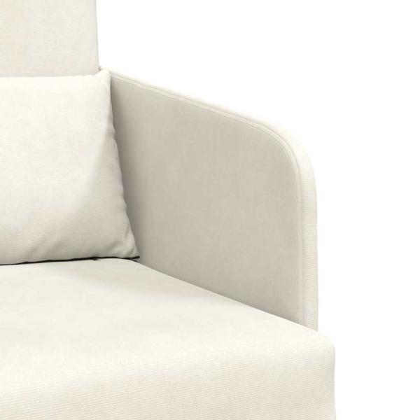 Boden-Sofa-Bett 2-in-1 Creme 65x80x83 cm Velvet