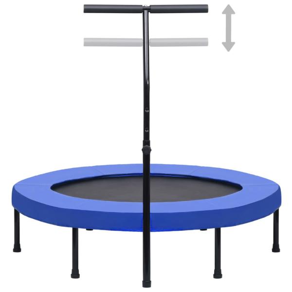 Fitness Trampolin mit Griff und Sicherheitspolster 122 cm