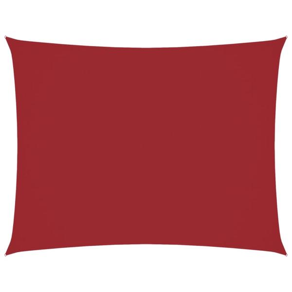 Sonnensegel Oxford-Gewebe Rechteckig 6x8 m Rot