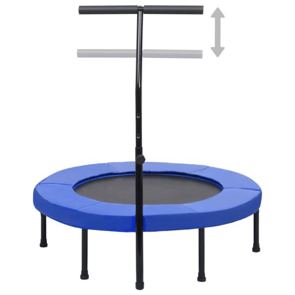 Fitness Trampolin mit Griff und Sicherheitspolster 102 cm