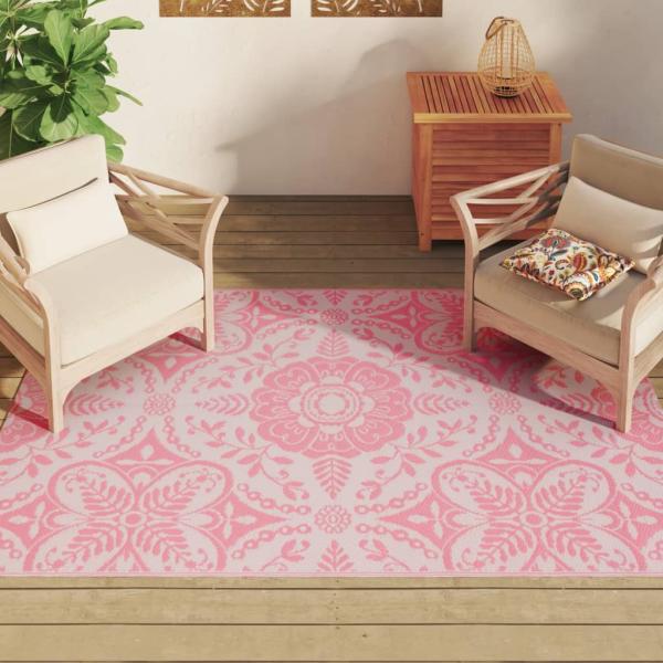 Outdoor-Teppich ARAKIL Rosa 140x200 cm PP