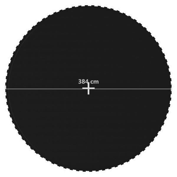 Sprungtuch Schwarz für 4,27 m Runde Trampoline