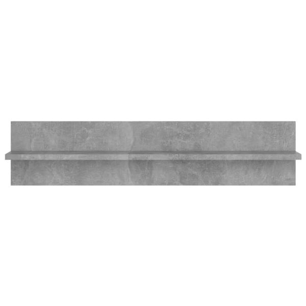 Wandregale 2 Stk. Betongrau 80x11,5x18 cm Holzwerkstoff