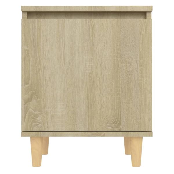 Nachttisch mit Massivholz-Beinen Sonoma-Eiche 40x30x50cm