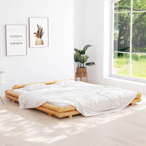 ARDEBO.de - Bambusbett 200x200 cm