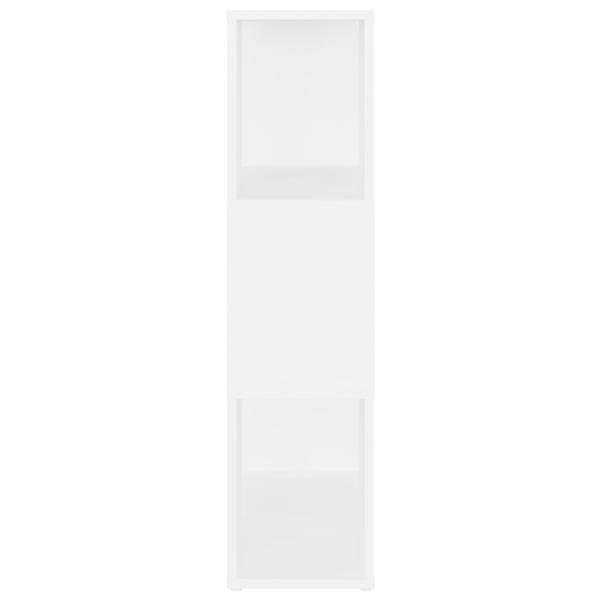 Bücherregal Raumteiler Weiß 60x24x94 cm Holzwerkstoff