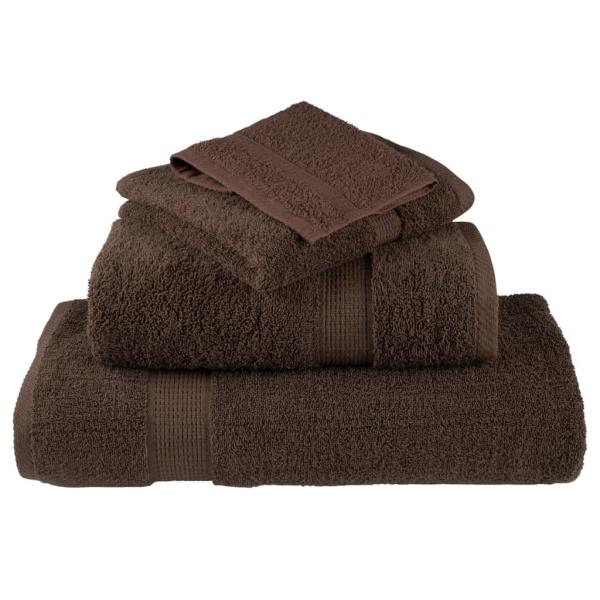 Premium-Handtücher SOLUND 10 Stk. Braun 50x100 cm 600 g/m²