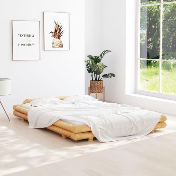 ARDEBO.de - Bambusbett 140x200 cm