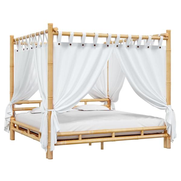 Himmelbett 200x200 cm Bambus