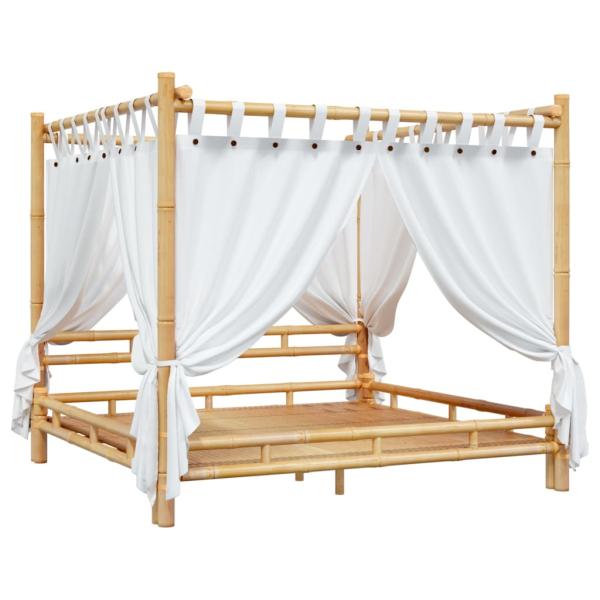 Himmelbett 200x200 cm Bambus