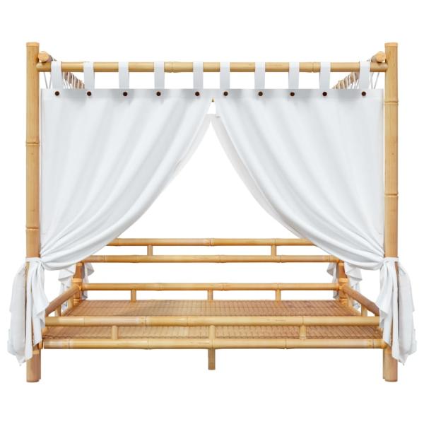 Himmelbett 200x200 cm Bambus