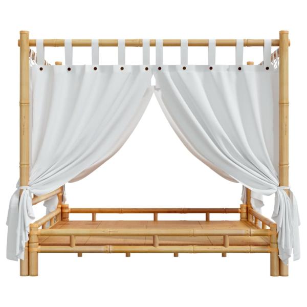 Himmelbett 200x200 cm Bambus