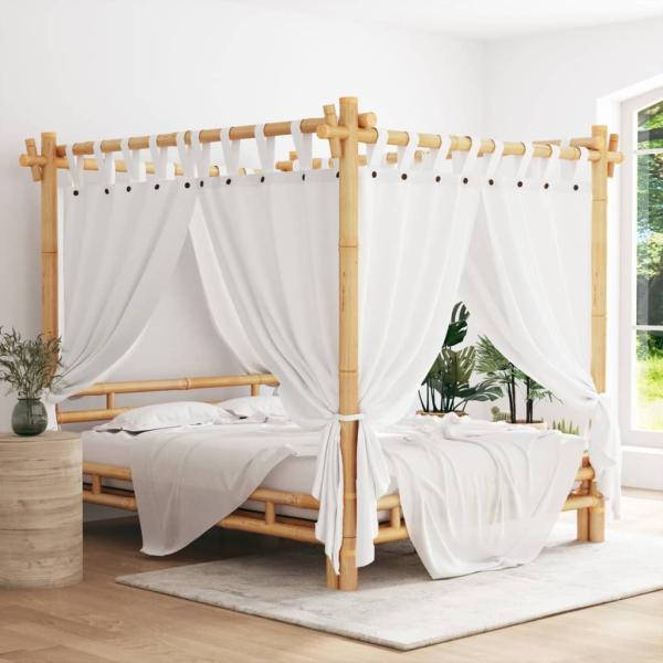 ARDEBO.de - Himmelbett 160x200 cm Bambus