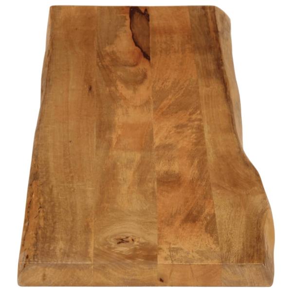 Tischplatte mit Baumkante 160x40x2,5 cm Massivholz Mango