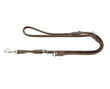 Hunter verstellbare Führleine Hunting Round & Soft braun 6mm/200cm 