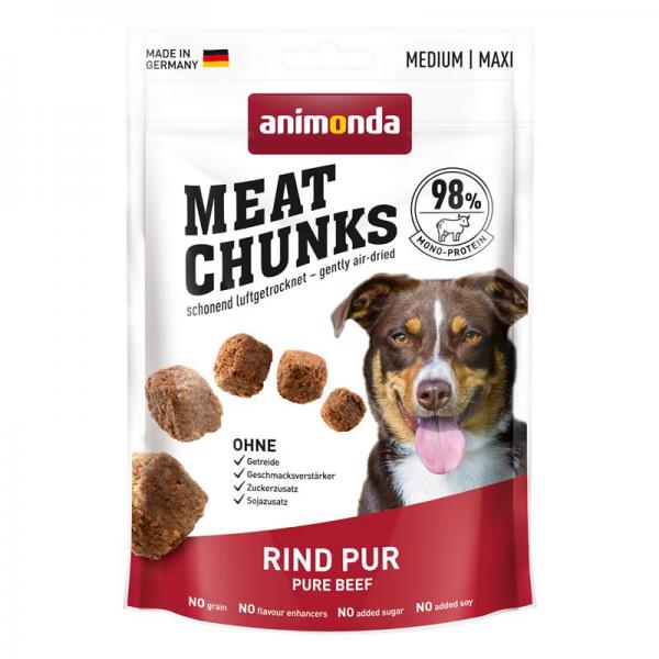 ARDEBO.de Animonda Dog Snack Meat Chunks Rind pur Medium/Maxi 80g