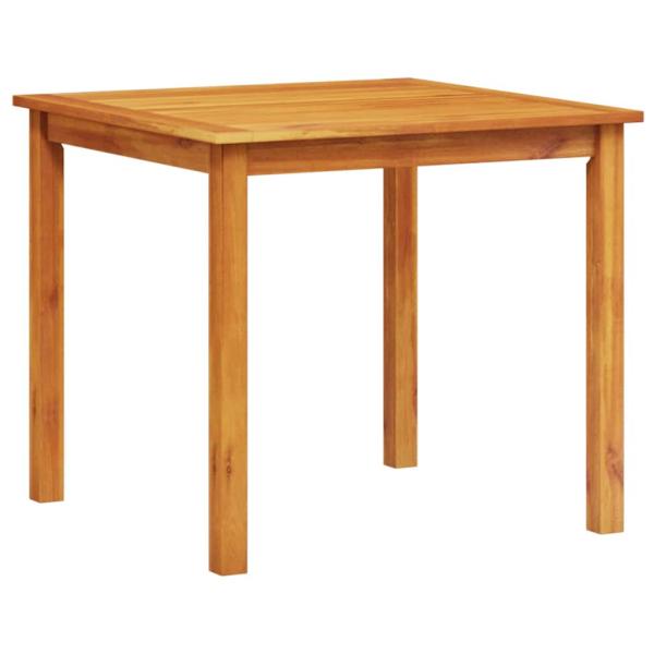 3-teiliges Garten-Esszimmer-Set aus massivem Akazienholz