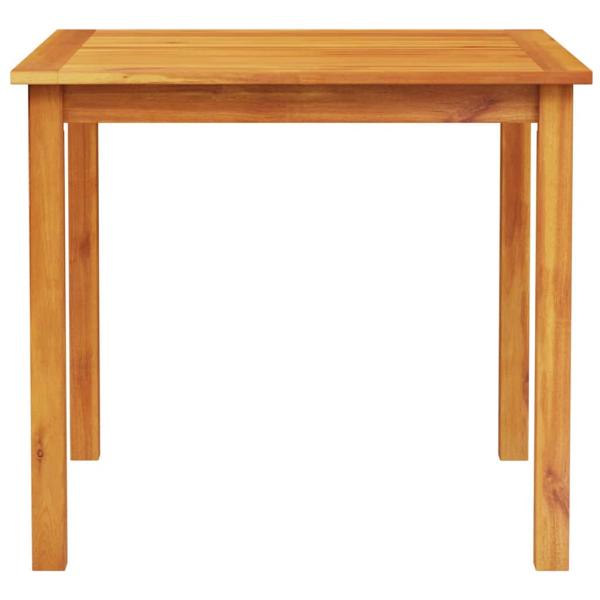 3-teiliges Garten-Esszimmer-Set aus massivem Akazienholz