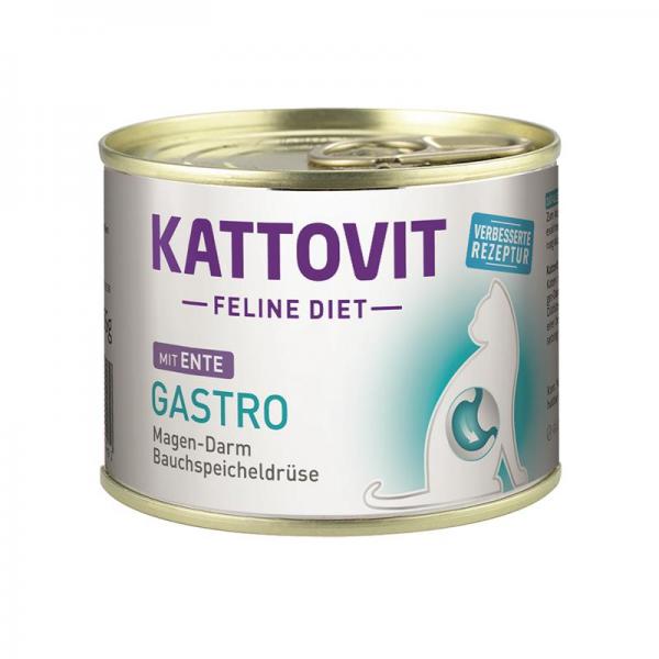 ARDEBO.de Kattovit Dose Feline Diet Gastro Ente 185g