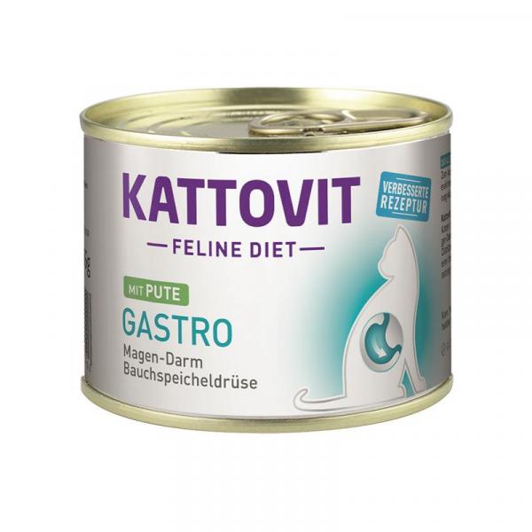 ARDEBO.de Kattovit Dose Feline Diet Gastro Pute 185g