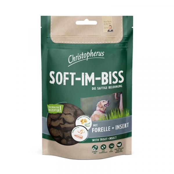 ARDEBO.de Christopherus Snacks Soft-Im-Biss mit Forelle & Insekt 125 g