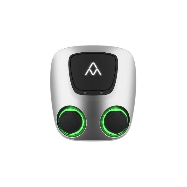 ARDEBO.de Charge Amps Wallbox Aura, 2x22 kW, 3Polig, 32A, Type2, 4G/Wifi/Lan, OCPP, RCD, Silber (131503)