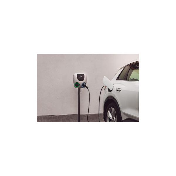 Charge Amps Wallbox Aura, 2x22 kW, 3Polig, 32A, Type2, 4G/Wifi/Lan, OCPP, RCD, Silber (131503)