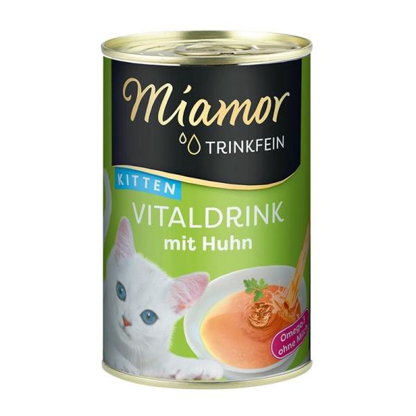 ARDEBO.de Miamor Trinkfein Vitaldrink Kitten mit Huhn 135ml