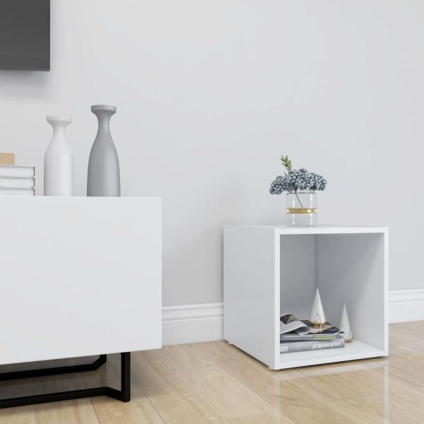 TV-Schrank Weiß 37x35x37 cm Holzwerkstoff